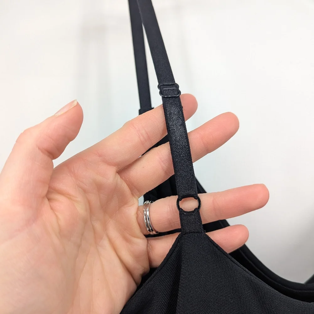 Vintage 90s Y2K The Limited Women's Midi Cowlneck Slinky Dress Black Size Small - Picture 6 of 8